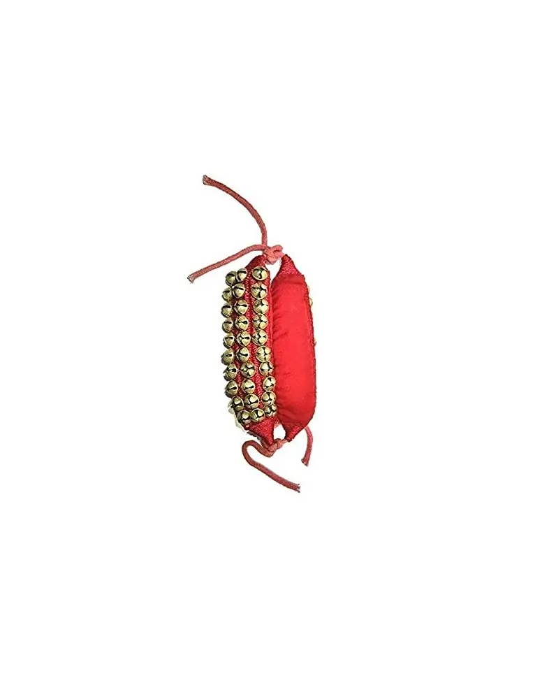 BrassBells Ghungroo 3 Line Red Pad (1 Pair, Red) – photo 2