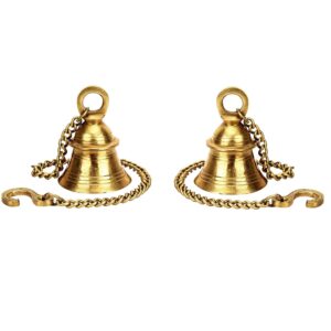 Brass Hanging Bell with Chain