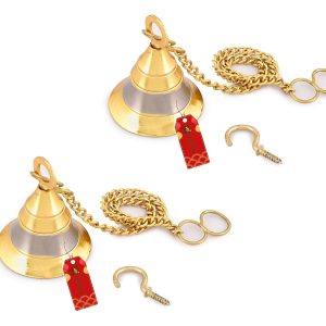 Brass Silver Gold Wall Hanging Bell